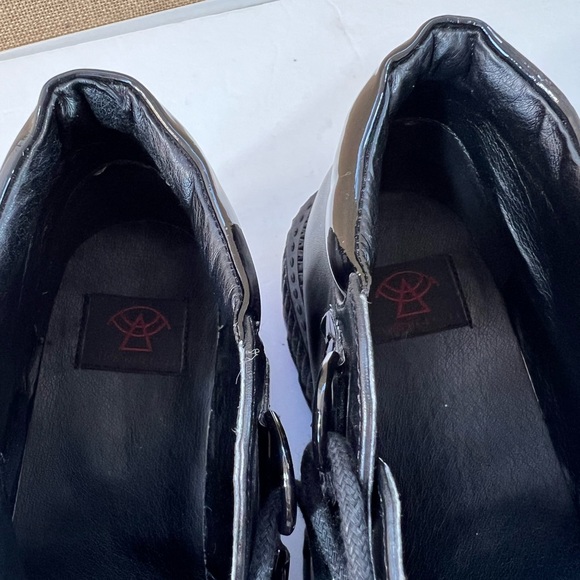 Strange Cvlt Creepers Black Super Kreep Platform Shoes Size 10 - Picture 10 of 15